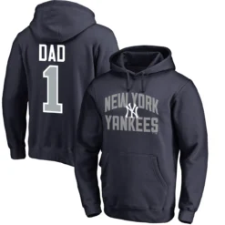 Men's New York Yankees Fanatics Branded Navy 2019 Father's Day #1 Dad Pullover Hoodie