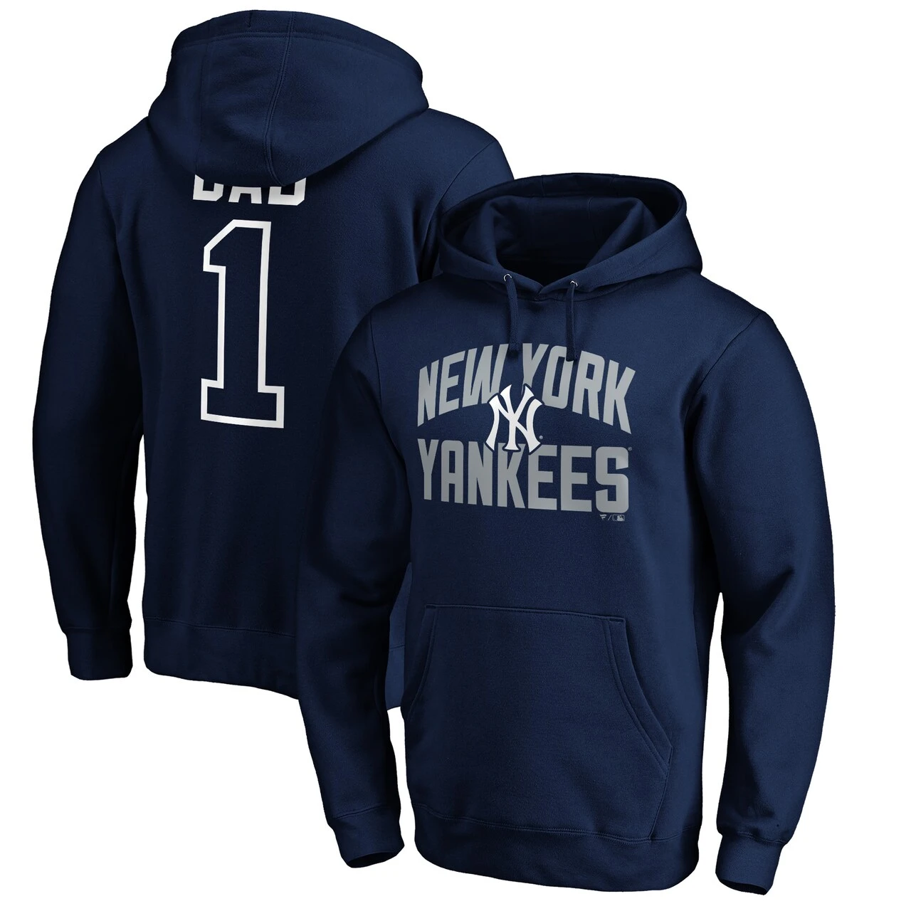 Men's New York Yankees Fanatics Branded Navy Father's Day #1 Dad Pullover Hoodie 1 Men's New York Yankees Fanatics Branded Navy Father's Day #1 Dad Pullover Hoodie