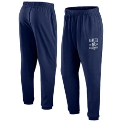 Men's New York Yankees Fanatics Branded Navy Go Overboard Fleece Sweatpants