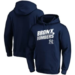 Men's New York Yankees Fanatics Branded Navy Hometown Bronx Bombers Fitted Pullover Hoodie