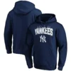 Men's New York Yankees Fanatics Branded Navy Line Up Master The Game Fitted Pullover Hoodie
