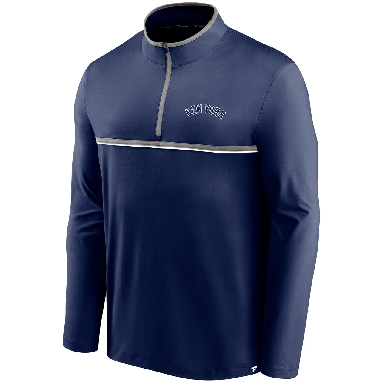 Men's New York Yankees Fanatics Branded Navy Line Up Wordmark Clutch Quarter-Zip Jacket 2 Men's New York Yankees Fanatics Branded Navy Line Up Wordmark Clutch Quarter-Zip Jacket - Image 2