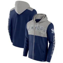 Men's New York Yankees Fanatics Branded Navy Walk Off Fleece Full-Zip Hoodie