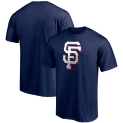 Men's San Francisco Giants Fanatics Branded Navy Red White And Team Logo T-Shirt