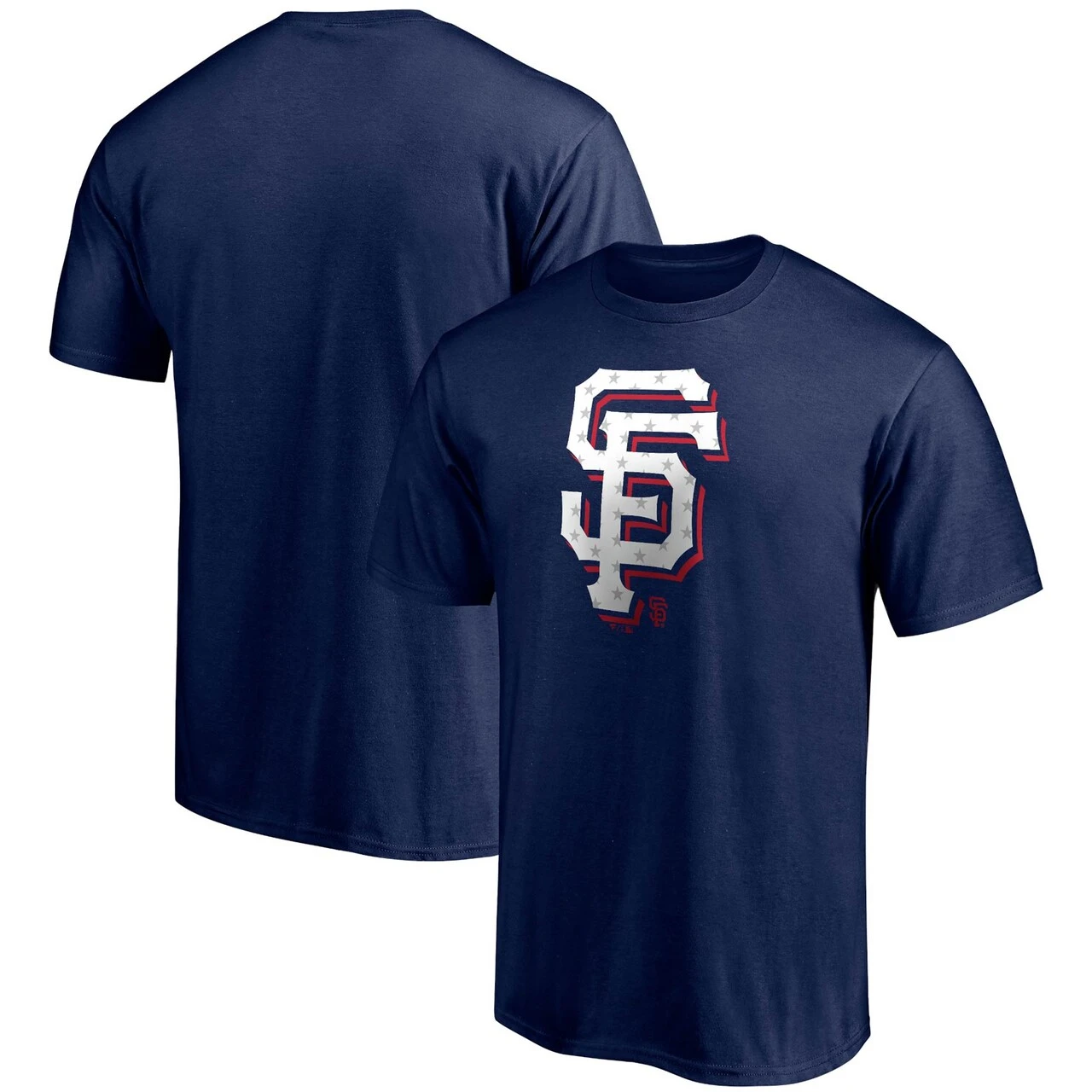 Men's San Francisco Giants Fanatics Branded Navy Red White And Team Logo T-Shirt 1 Men's San Francisco Giants Fanatics Branded Navy Red White And Team Logo T-Shirt