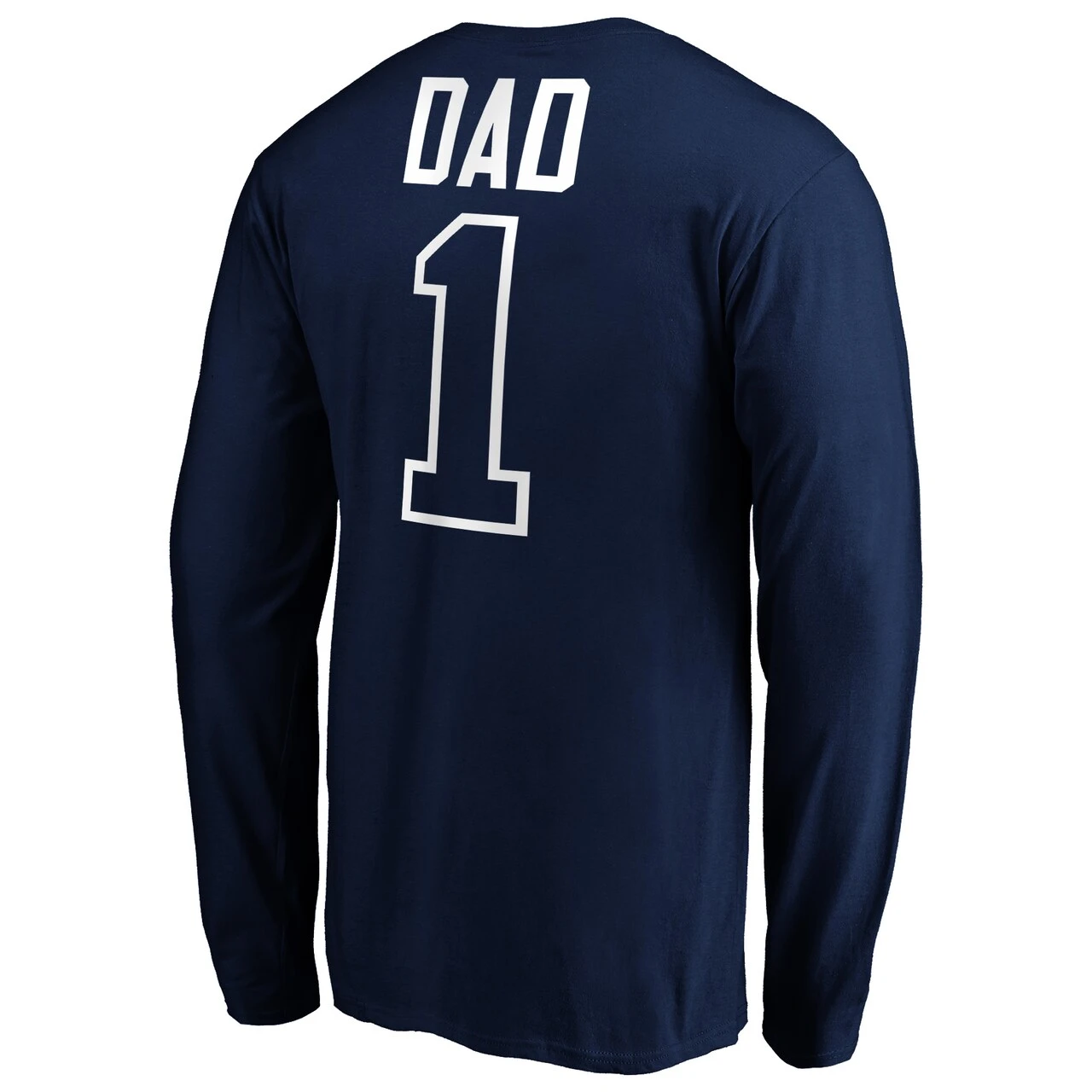 Men's Seattle Mariners Fanatics Branded Navy Father's Day #1 Dad Long Sleeve T-Shirt 3 Men's Seattle Mariners Fanatics Branded Navy Father's Day #1 Dad Long Sleeve T-Shirt - Image 3