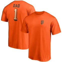 Men's San Francisco Giants Fanatics Branded Orange Number One Dad Team T-Shirt
