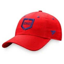 Men's Chicago Cubs Fanatics Branded Red Iconic Home Plate Adjustable Hat -Fanatics mens fanatics branded red chicago cubs iconic home plate adjustable hat pi4368000 altimages ff 4368339 8ecb6b0c0fb0761cb9c4alt3 full
