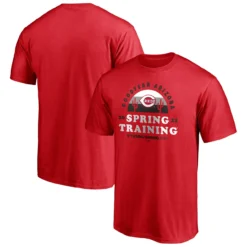 Men's Cincinnati Reds Fanatics Branded Red 2021 Spring Training Cactus League Upper Deck T-Shirt