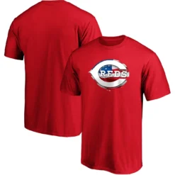 Men's Cincinnati Reds Fanatics Branded Red Banner Wave T-Shirt
