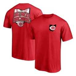 Men's Cincinnati Reds Fanatics Branded Red Hometown Collection Big Red Machine Logo T-Shirt