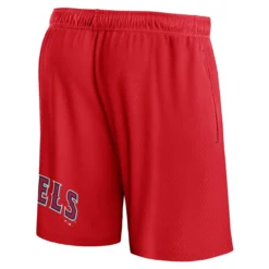 Men's Los Angeles Angels Fanatics Branded Red Clincher Mesh Shorts -Fanatics mens fanatics branded red los angeles angels clincher mesh shorts pi4911000 altimages ff 4911550 ce3de0c8143d1d2c5c4calt3 full