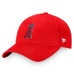 Men's Los Angeles Angels Fanatics Branded Red Core Adjustable Hat