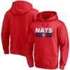 Men's Washington Nationals Fanatics Branded Red Nats Flag Hometown Fitted Pullover Hoodie