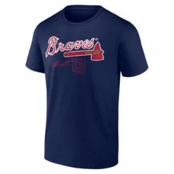 Fanatics -Fanatics mens fanatics branded ronald acuna jr navy atlanta braves player name and number t shirt pi4691000 altimages ff 4691707 f806cddaefb436d2abd2alt2 full