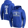 Men's Los Angeles Dodgers Fanatics Branded Royal 2019 Father's Day #1 Dad Pullover Hoodie