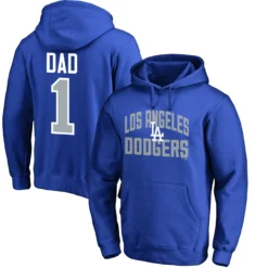 Men's Los Angeles Dodgers Fanatics Branded Royal 2019 Father's Day #1 Dad Pullover Hoodie