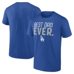 Men's Los Angeles Dodgers Fanatics Branded Royal Best Dad Ever T-Shirt