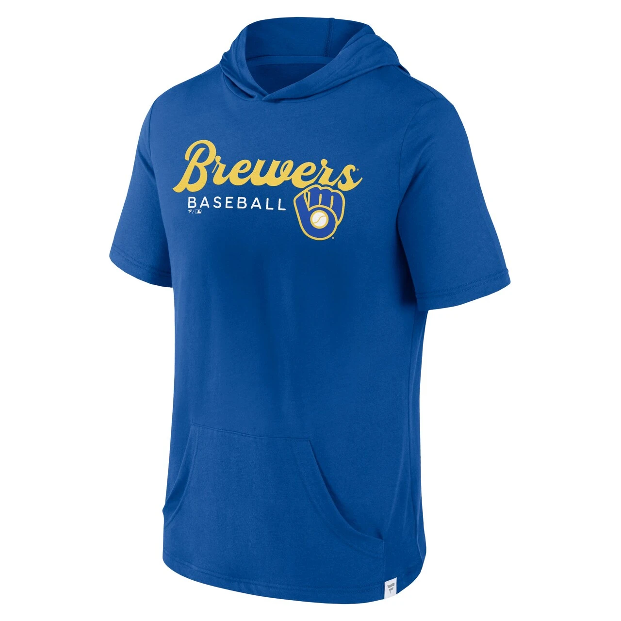 Men's Milwaukee Brewers Fanatics Branded Royal Offensive Strategy Short Sleeve Pullover Hoodie 2 Men's Milwaukee Brewers Fanatics Branded Royal Offensive Strategy Short Sleeve Pullover Hoodie - Image 2