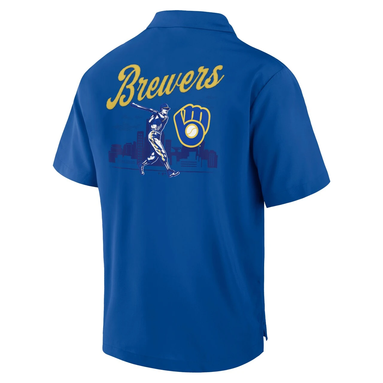 Men's Milwaukee Brewers Fanatics Branded Royal Proven Winner Camp Button-Up Shirt 3 Men's Milwaukee Brewers Fanatics Branded Royal Proven Winner Camp Button-Up Shirt - Image 3
