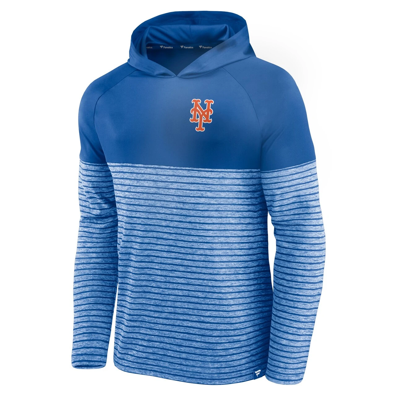 Men's New York Mets Fanatics Branded Royal Line Up Shadow Stripe Raglan Pullover Hoodie 2 Men's New York Mets Fanatics Branded Royal Line Up Shadow Stripe Raglan Pullover Hoodie - Image 2