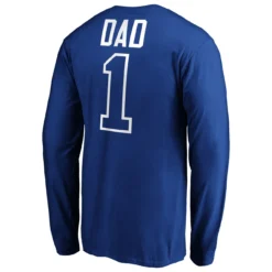 Men's Toronto Blue Jays Fanatics Branded Royal Father's Day #1 Dad Long Sleeve T-Shirt -Fanatics mens fanatics branded royal toronto blue jays fathers day number 1 dad long sleeve t shirt pi3978000 altimages ff 3978508 41990383f8d259d16831alt3 full