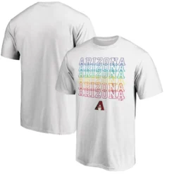 Men's Arizona Diamondbacks Fanatics Branded White City Pride T-Shirt