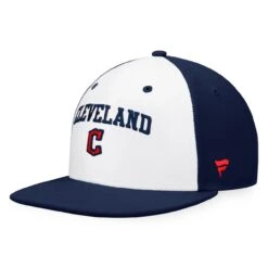 Men's Cleveland Guardians Fanatics Branded White/Navy Iconic Color Blocked Fitted Hat -Fanatics navy cleveland guardians iconic color blocked fitted hat ss5 p 4499327pv 3u lcha7yq7drxdqbfryepqv p1ebfzjzlf6t90uq7weq