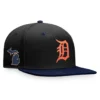 Men's Detroit Tigers Fanatics Branded Black/Navy State Side Two-Tone Snapback Hat