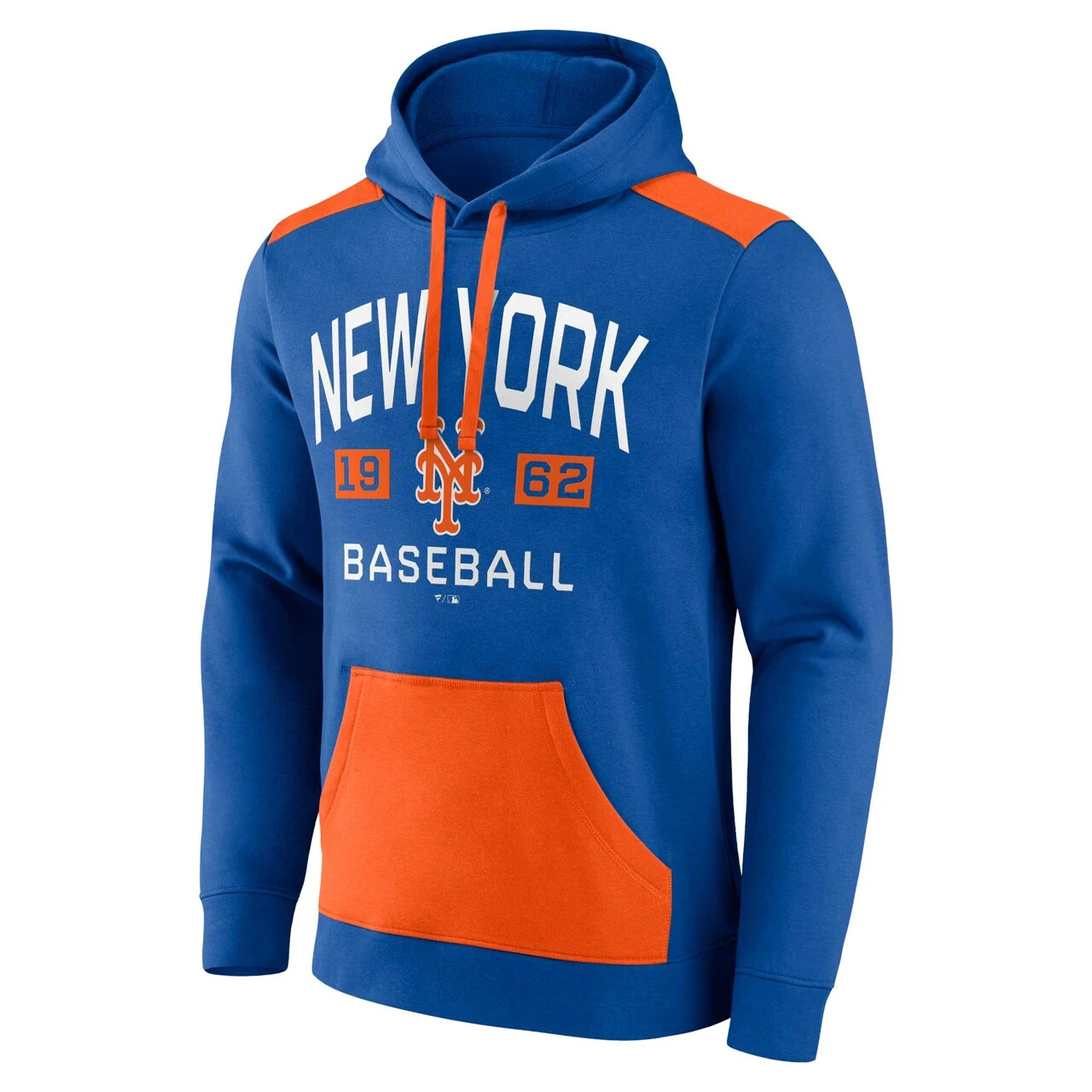 Men's New York Mets Fanatics Branded Royal/Orange Chip In Pullover Hoodie 2 Men's New York Mets Fanatics Branded Royal/Orange Chip In Pullover Hoodie - Image 2