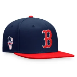 Men's Boston Red Sox Fanatics Branded Navy/Red Fundamental Two-Tone Snapback Hat