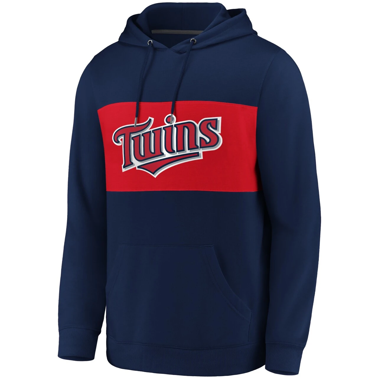 Men's Minnesota Twins Fanatics Branded Navy/Red True Classics Team Faux Cashmere Pullover Hoodie 2 Men's Minnesota Twins Fanatics Branded Navy/Red True Classics Team Faux Cashmere Pullover Hoodie - Image 2