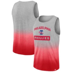 Men's Philadelphia Phillies Fanatics Branded Gray/Red Our Year Tank Top