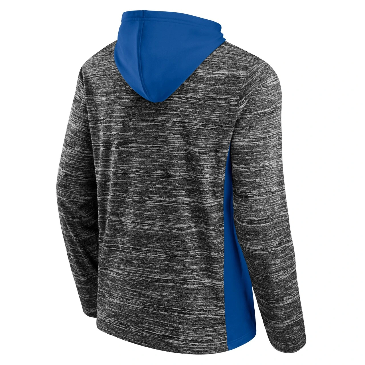 Men's Kansas City Royals Fanatics Branded Gray/Royal Instant Replay Color Block Pullover Hoodie - Image 3