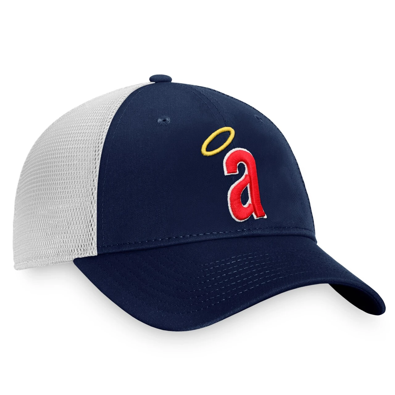 Men's California Angels Fanatics Branded Navy/White Cooperstown Collection Core Trucker Snapback Hat 3 Men's California Angels Fanatics Branded Navy/White Cooperstown Collection Core Trucker Snapback Hat - Image 3