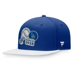 Men's Los Angeles Dodgers Fanatics Branded Royal/White Heritage Patch Fitted Hat