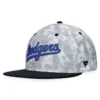 Men's Los Angeles Dodgers Fanatics Branded Black/White Smoke Dye Fitted Hat