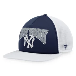 Men's New York Yankees Fanatics Branded Navy/White Heritage Foam Front Trucker Snapback Hat