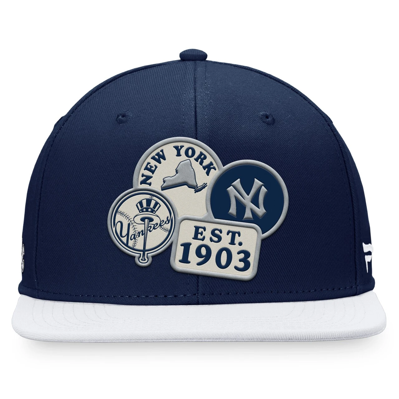 Men's New York Yankees Fanatics Branded Navy/White Heritage Patch Fitted Hat 2 Men's New York Yankees Fanatics Branded Navy/White Heritage Patch Fitted Hat - Image 2