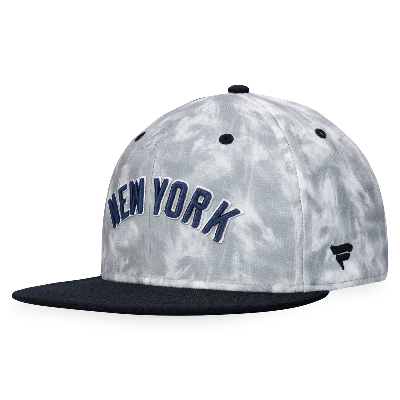 Men's New York Yankees Fanatics Branded Black/White Smoke Dye Fitted Hat 1 Men's New York Yankees Fanatics Branded Black/White Smoke Dye Fitted Hat