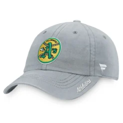 Women's Oakland Athletics Fanatics Branded Gray Cooperstown Collection Adjustable Hat