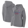 Women's Chicago Cubs Fanatics Branded Heather Gray Script Favorite Pullover Hoodie