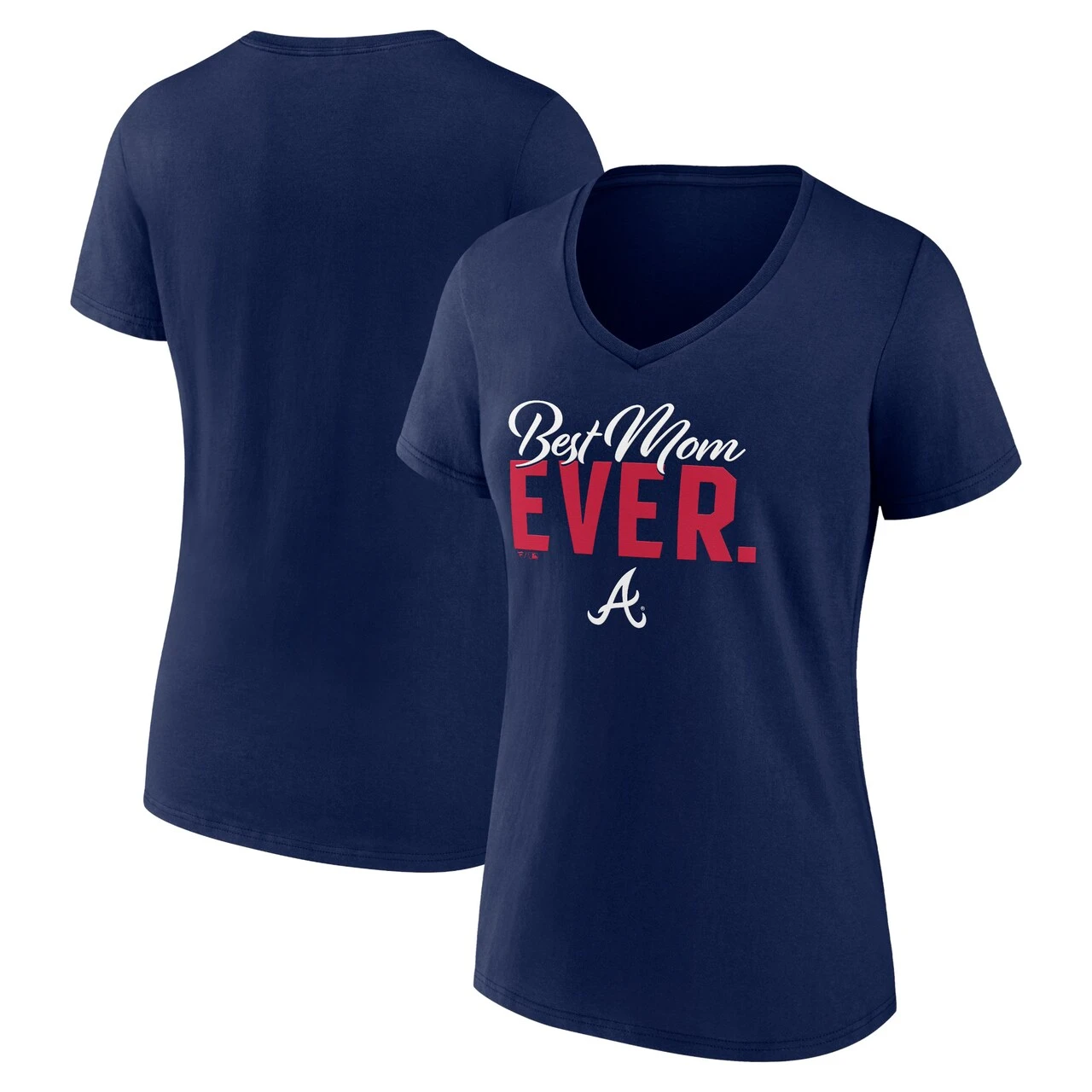 Women's Atlanta Braves Fanatics Branded Navy Mother's Day V-Neck T-Shirt 1 Women's Atlanta Braves Fanatics Branded Navy Mother's Day V-Neck T-Shirt