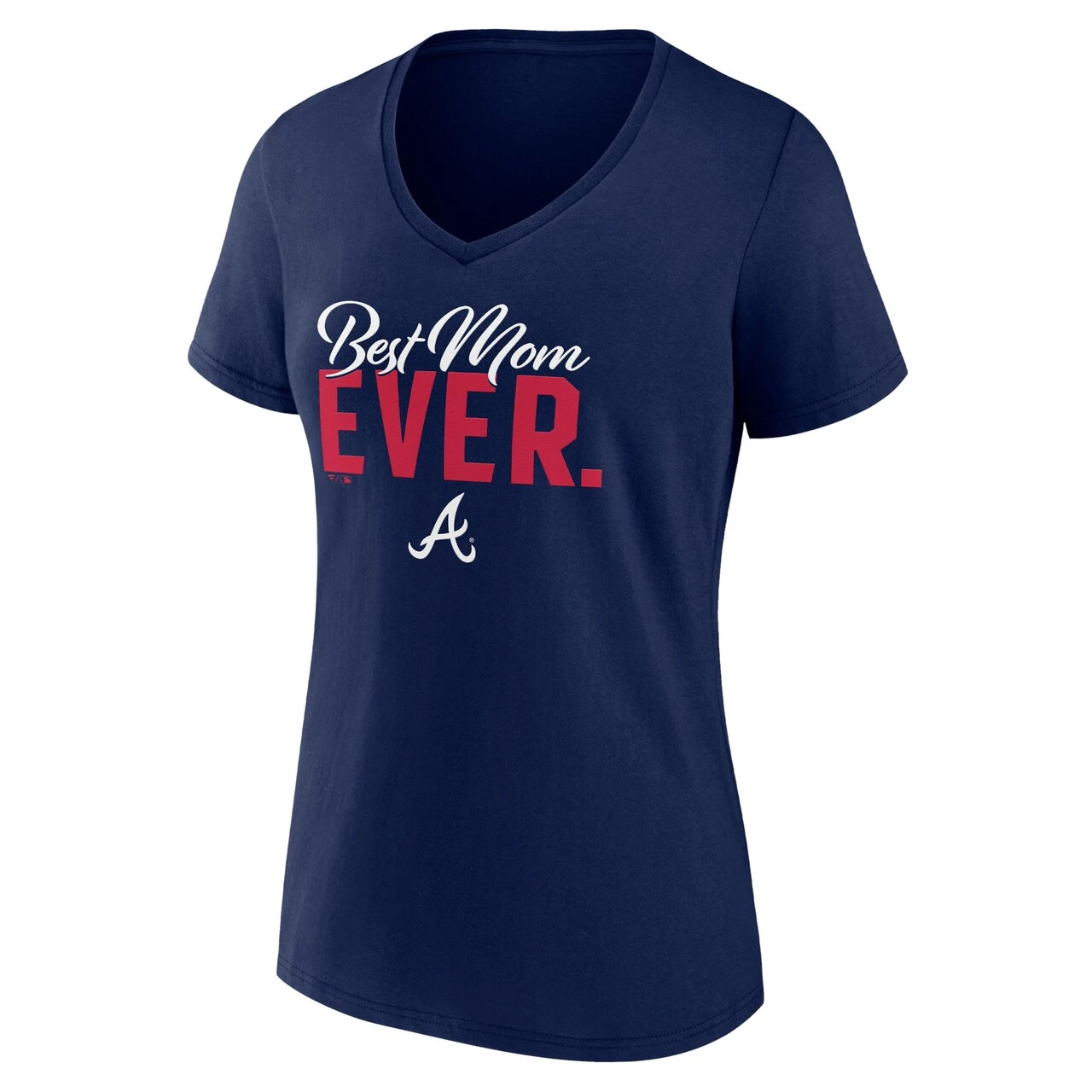 Women's Atlanta Braves Fanatics Branded Navy Mother's Day V-Neck T-Shirt 2 Women's Atlanta Braves Fanatics Branded Navy Mother's Day V-Neck T-Shirt - Image 2
