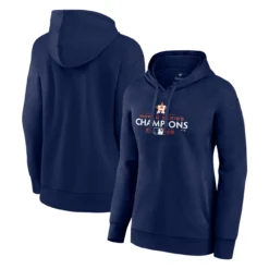 Women's Houston Astros Fanatics Branded Navy 2022 World Series Champions Logo Pullover Hoodie