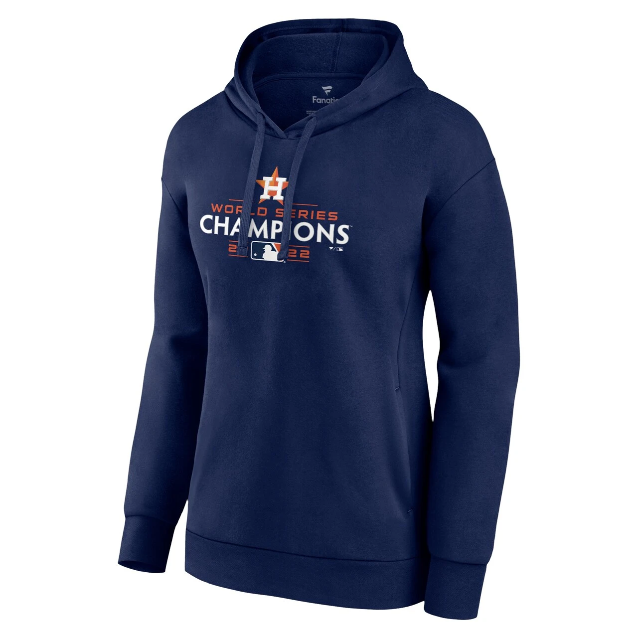 Women's Houston Astros Fanatics Branded Navy 2022 World Series Champions Logo Pullover Hoodie 2 Women's Houston Astros Fanatics Branded Navy 2022 World Series Champions Logo Pullover Hoodie - Image 2