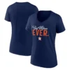 Women's Houston Astros Fanatics Branded Navy Mother's Day V-Neck T-Shirt