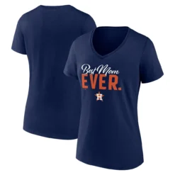 Women's Houston Astros Fanatics Branded Navy Mother's Day V-Neck T-Shirt
