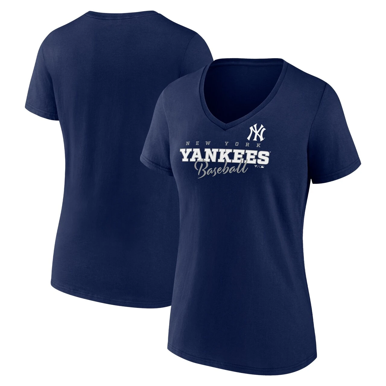 Women's New York Yankees Fanatics Branded Navy Back In Business V-Neck T-Shirt 1 Women's New York Yankees Fanatics Branded Navy Back In Business V-Neck T-Shirt