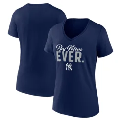Women's New York Yankees Fanatics Branded Navy Mother's Day V-Neck T-Shirt